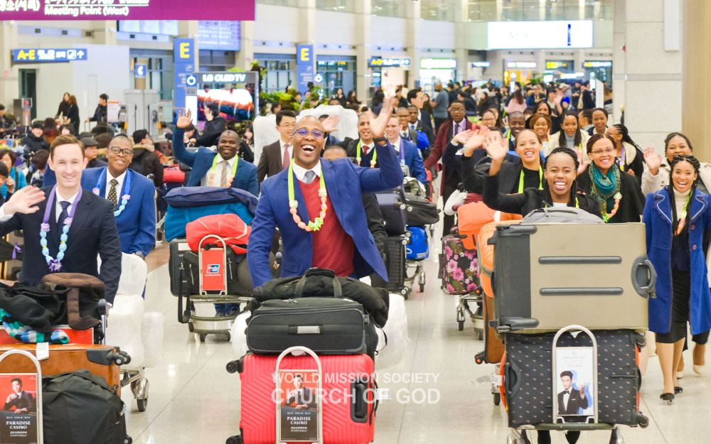 제73차 해외성도 방문단으로 한국을 찾은 아프리카 하나님의 교회 성도들