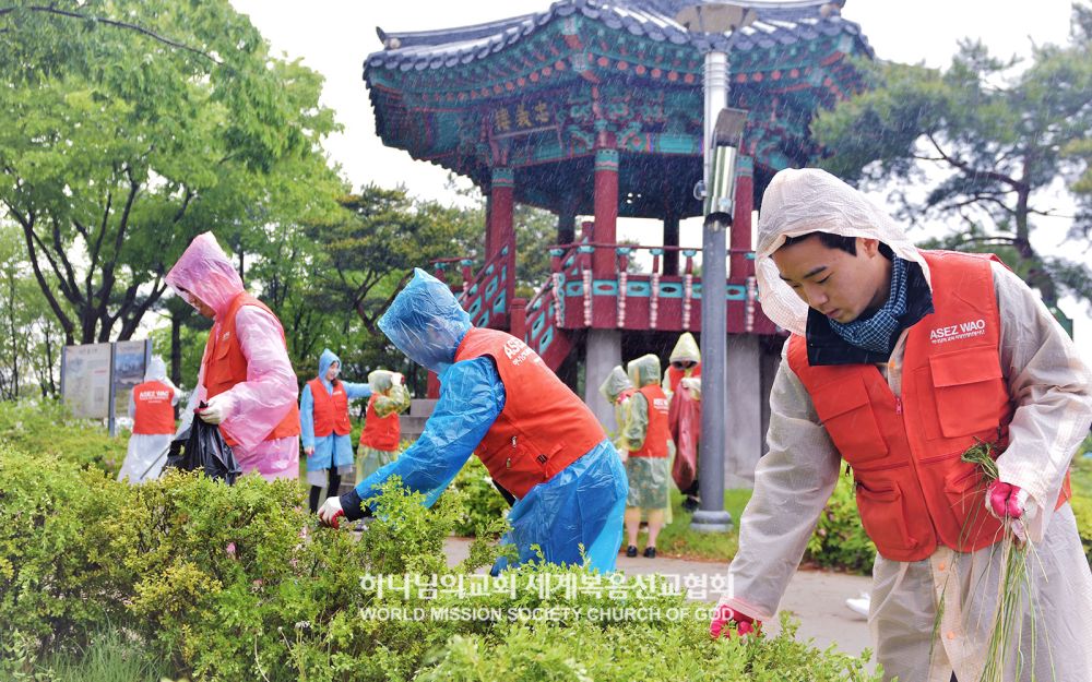 중앙공원 일대 환경정화(ASEZ WAO)