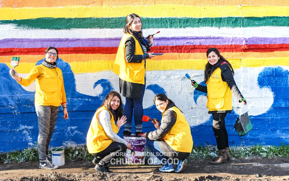 ASEZ-벽화 그리기 및 나무 심기