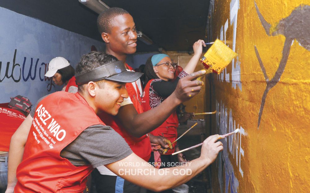 케이프타운권 ASEZ WAO-벽화 그리기 봉사(애슬론 기차역 주변)