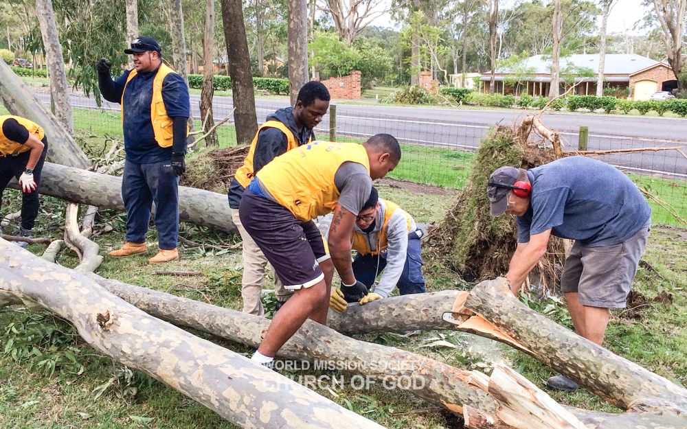 호주 뉴사우스웨일즈주 왈라롱 수해복구활동
