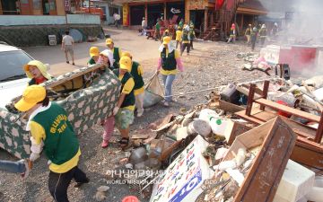 태풍 '매미' 수해복구(마산어시장)